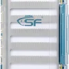 SF Fly Fishing Silt Foam Waterproof Fly Box Double Side Clear Fishing Box