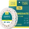 SF Intermediate Fly Fishing Line 90FT 1.25IPS WF5I WF6I WF7I WF8I Weight Forward Sink Fly Line for Fly Fishing Clear