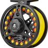 SF SF-001 Large Arbor Fly Fishing Reel with Aluminum Alloy Body 3/4wt 5/6wt 7/8wt Die Cast Pre-Loaded Fly Reel with Line Combo for Trout Bass Carp Pike Panfish