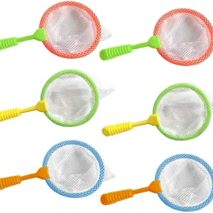 Shindel Durable Kids Bug Catcher Nets, 6PCS Insect Collecting Net Bath Toy Adventure Tool Early Learning Tool for Specimen Observation