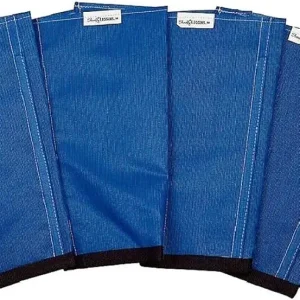 SHOOFLY Horse Leggins, Patented Loose Fitting Fly Boots, Breathable Plastic Mesh (Blue/Medium)