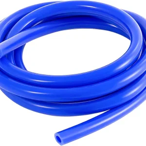 Silicone Vacuum Tubing Hose Line, 10 Ft 1/4" (6mm) Inner Diameter Hose, High Tempterature 130PSI Max Pressure for Multiple Use, Auto Replacement Vacuum Hose Line for Vehicle Radiator (Blue)