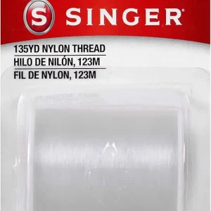 Singer Clear Invisible Nylon Sewing Thread, 135-Yard