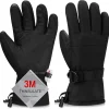 Ski Gloves, Warmest Waterproof and Breathable Snow Gloves for Cold Weather, Fits Both Men & Women,for Parent Child Kids Outdoor