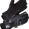 SKYDEER 100% Waterproof and Premium Deerskin Suede Leather Ski Gloves with 150G 3M Thinsulate Lining, Ultra Soft & Durable & Warm Cold Weather Gloves for Extreme Cold Condition (SD8650T)