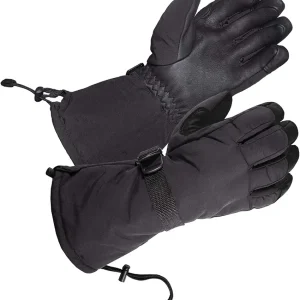 SKYDEER Waterproof and Windproof Genuine Deerskin Leather Ski Gloves with 150g 3M Thinsulate Insulation (SD8648T)