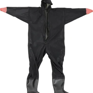 Sosoport Fly Fishing Waders For Men With Boots One-Piece Wading Pant Stockingfoot Chest Wader with Wading Boots Waterproof Fishing Zip Wader with Muck Boots PVC Fishing Pants