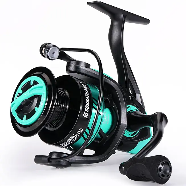 Sougayilang Fishing Reel, Ultralight Spinning Reel with Aluminum Spool, 5.2:1 High Speed Spinning Fishing Reel, 1000-6000 Series for Freshwater
