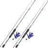 Sougayilang Fishing Rod Combo, 2-Piece 6-Foot Graphite & Fiberglass Rod with Anti-Reverse Spinning Fishing Reel (1Pack/2Pack)