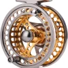 Sougayilang Fly Fishing Reel Large Arbor 2+1 BB with CNC-machined Aluminum Alloy Body and Spool in Fly Reel