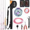 Sougayilang Fly Fishing Rod Reel Combo,Ultra Light Potable Fly Rod with Powerful Reel and Accessories Good Starter Kit