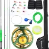 Sougayilang Standard Fly Fishing Combo Starter Kit, 5/6 Weight 9' Fly Rod with SuperPolymer Handle, Accessories, CNC Fly Reel, Carrying Case, Fly Box Case & Fishing Flies