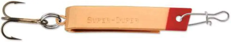 South Bend Sporting Goods Super Duper Brass/Red Head, 1-1/2" (1303-503-0131)