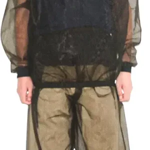 South to East Mosquito Suit - Net Bug Mesh Pants & Jacket with Hood for Outdoor Protection from Bugs, Flies, Gnats, No-See-Ums & Midges - Mosquito Clothing for Men & Women with Carrybag, M Size