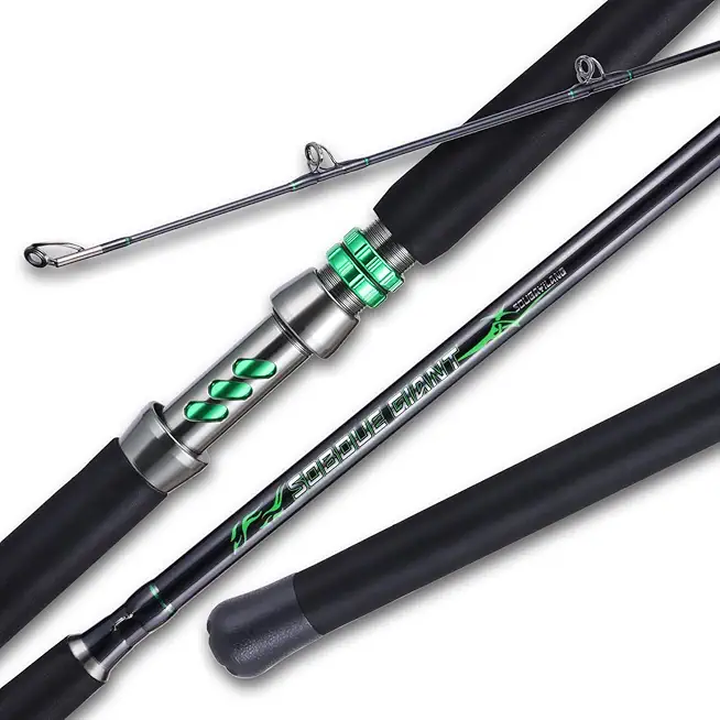 Spinning & Casting Catfish Rod,2 Piece Medium Heavy Portable Travel Catfish Fishing Rod (7'/7'6"/8')