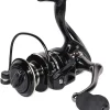 Spinning Reel, Fishing Reel,NX2000-NX7000 Series, Right/Left Handle, EVA Grip, Corrosion-Resistant, Aluminum Spool, Black