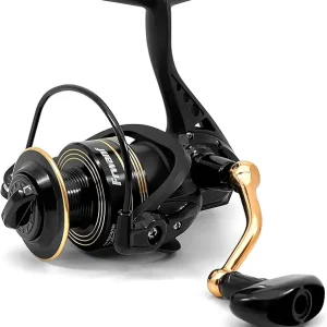 Spinning Reel, Freshwater and Seawater Fishing Reel, Max 17.6lb Carbon Resistance, High Speed Gear Ratio, Premium New Rolling Bearing and Drive Gear, Metal Spool and Handle