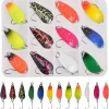 Spoon Fishing Lures for Trout Fishing, 12pcs Fishing Spoons Lures Single Hook Trout Lures Trolling Spoon Lures Casting Spinner Bait Metal Fishing Lures for Trout Bass Crappie Char Walleye Perch