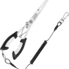 Stainless Steel Fishing Pliers,Needle Nose Pliers Fishing,Fishing Pliers Hook Remover,Fishing Pliers Kit with Lanyard,Braid Cutter Rustproof Fishing Multitool for Saltwater Freshwater