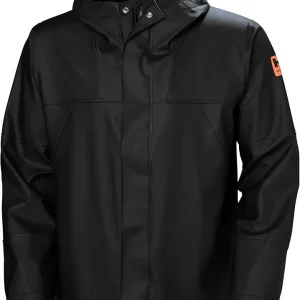 Storm Waterproof Rain Jackets for Men Featuring Adjustable Hood with Drawcord and Double Main Fabric Front Flap