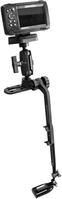 Strg Fish Finder Mount, Kayak Transducer Mounting Arm, Marine Electronics Mounts 1.5" Ball Universal Fish Finder Mount Base Compatible with Scotty Garmin Lowrance Fish Finder