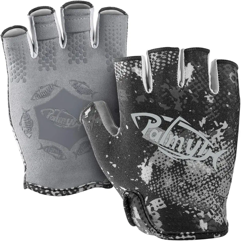 Stubby UV Fishing Gloves Sun Protection Fingerless Glove Men Women UPF 50+ SPF for Kayaking, Paddling, Canoeing, Rowing, Driving