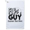 Style In Print Custom Golf Towel Fly Guy Fishing Spool Rod Bait Cotton Bag Accessories