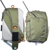SUMATO Fly Fishing Tenkara Sling Pack with Dual Rod Quiver - 5 Pocket Storage - Lightweight & Comfortable - Unisex - Multi-Use Outdoor Adjustable Backpack