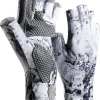 Sun Gloves UPF 50+ Fishing Gloves, Fingerless Sun Protection UV Protection Fishing Gloves Men/Women for Kayaking, Hiking, Paddling, Driving