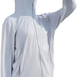 Sun Protection Clothing Women UPF50+ UV Protection Sun Jackets with Removable Brim Sun Protection Cooling Hoodie