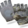 SwiftShield Fishing Gloves Shortened Wrist UPF50+ Sun Gloves Fingerless Lightweight Breathable Hiking Driving Kayaking Paddling