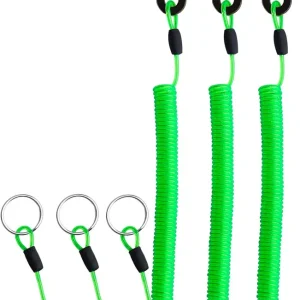 T01 Coiled Lanyards for Fishing Rods and Fly Fishing Nets