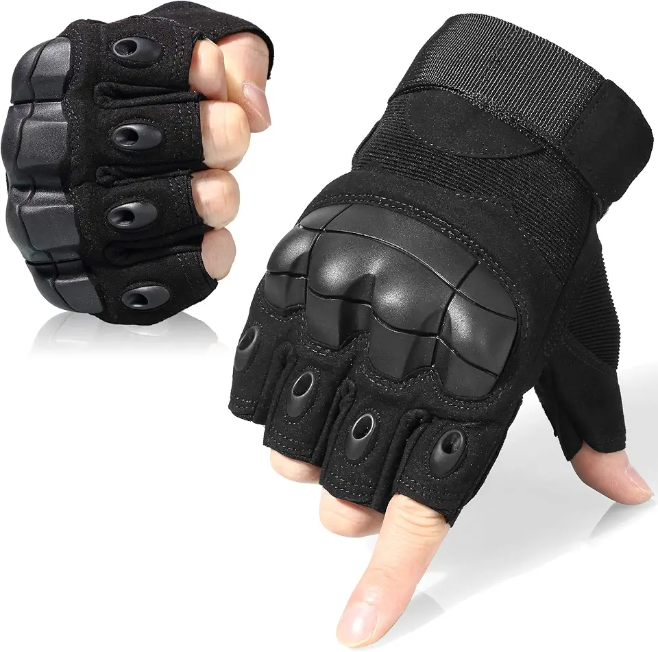 Tactical Fingerless Gloves for Motorbike Motorcycle Cycling Climbing Hiking Hunting Gloves