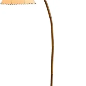 Tall Standing Lamp Bamboo Fishing Floor Lamp Japanese Style Fabric Lampshade Marble Base Floor Lamps for Living Room Bedroom Tall Pole Lamp