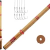 Telescopic Rod Kit Tenkara Fishing Rod Kit 20FT-Zoom Stream 4 Lengths Collapsible Fly Rods Backpacking Fishing Pole Quality Carbon Tube Creek Rods