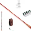 Tenkara Rod Fly Fishing Rod Kit - Kids Fishing Pole Small Stream Collapsible Fly Poles All Waters Quality Carbon Tube Creek Rods