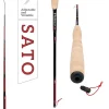 Tenkara USA Fly Fishing SATO� Rod, for Large & Small Fish - Carbon Fiber, Lightweight, Telescopic, Adjustable, 3 Multi-Lengths (10'8"/ 11'10"/ 12'9")� (Complete Starter Kit)