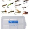 Terrestrial Dry Fly Fishing Flies � Fishing Kit w/Fly Box & 12 Dry Flies for Trout Fishing � Realistic and Effective Fly Fishing Gear � Trout Flies for Fly Fishing on Strong Sharp Hooks