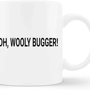 TerRine Oh, Wooly Bugger Funny Fly Fishing Cup 11oz White Mug