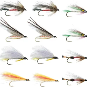 The Fly Fishing Place Classic Streamers Fly Fishing Flies Collection - Assortment of 12 Trout Wet Fly Streamer Flies - Hook Size 4