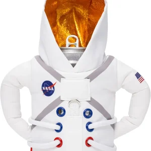 The Space Suit Jacket - Insulated 12 oz and16 oz Can Cooler I Beer Bottle & Soda Can Insulator, Keep Drinks and Beverages Cold - Forest Green/Sandy White