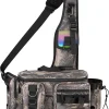 THKFISH Fishing Tackle Bag Fly Fishing Bag Sling Pack Portable Fishing fanny pack Waist Pack with D-Rings and Waist Strap LEAFCAMO