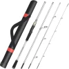 THKFISH Travel Fishing Rods, 4 Piece Spinning Rod with Bag,6-7.87Feet Carbon Fiber Lightweight Ultra Portable Fishing Pole for Trout Bass Salmon Sunfish Outfit Travel Fishing