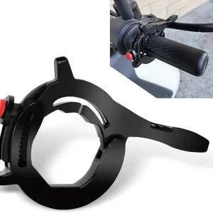Throttle Cruise Control, Throttle Booster Labor-Saving Non-Slip Adjustable Throttle Clip, Cruise Control Handle Hands-Free Modification Accessories, Universal for Motorcycles (Black)
