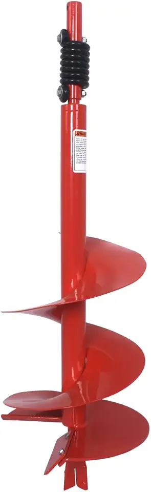 THUNDERBAY 14 Inch Diameter 36 Inch Long Earth Auger Bit with Fishtail Point and Patent Shock Spring