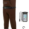 TIDEWE Neoprene Waders, Cleated Bootfoot Men Chest Waders, Waterproof Fishing & Hunting Neoprene Chest Waders