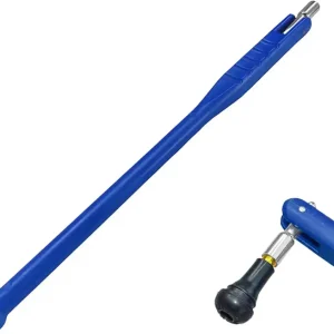 Tire Valve Puller Tool, No Scratch Tire Valve Stem Puller with Valve Stem Core Remover, High Tensile Strength Universal Tire Valve Stem Repair Tool Installer for Most Vehicle (Blue)