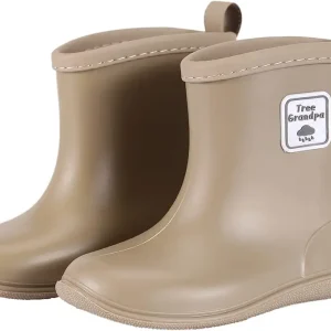 Toddler Rain Boots Baby Kids Easy-on Rain shoes Children Waterproof Shoes for Boys Girls(1-6 Years)