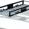 TOOENJOY 59 x 16 x 5 Inch Skinny Roof Rack Cargo Carrier Basket, Car Rooftop Luggage Holder for SUV and Pickup, 200 LBS Capacity