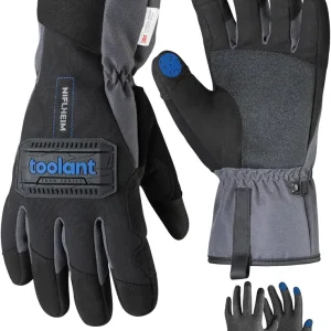 toolant Waterproof Winter Work Glove Men, Thor Series, Long Cuff with Warm Thinsulate Insulate Lining, Cold Weather Gloves for Outdoor Work & Activities, X-Large
